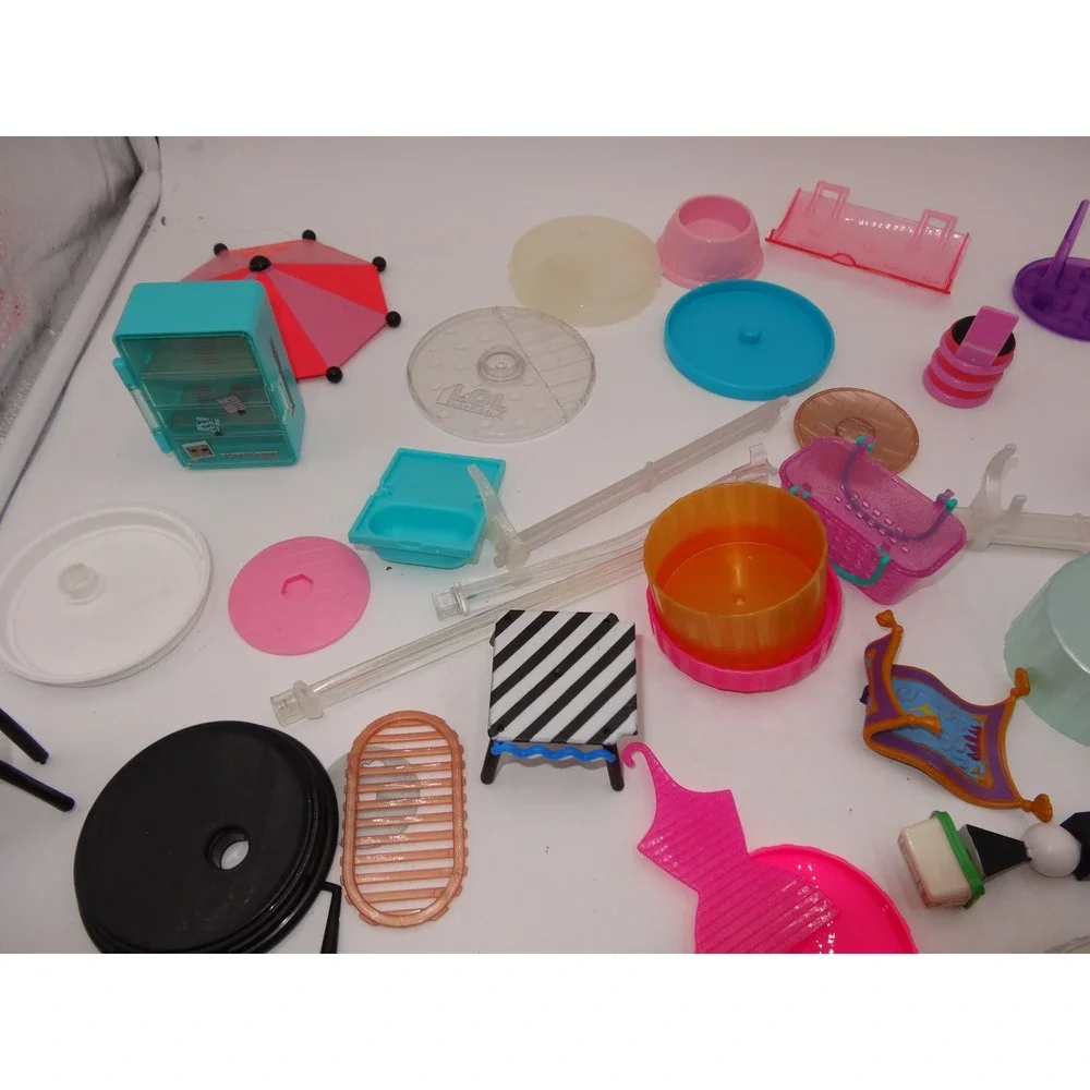 LOL Surprise Doll Furniture and Accessories Mixed Lot Multicolor Plastic Playset